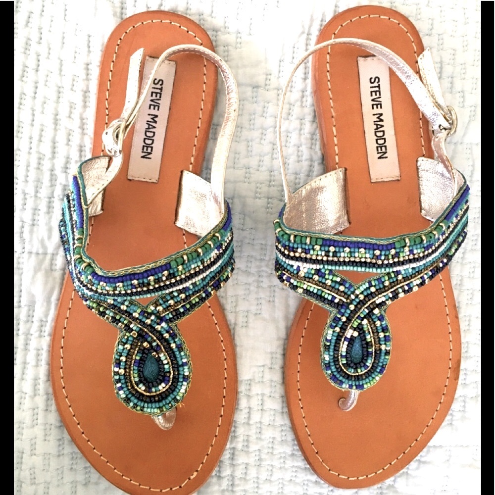 Beaded Steve Madden Sandals